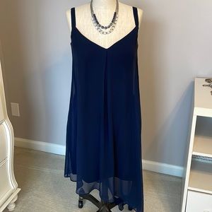 WHBM navy blue dress